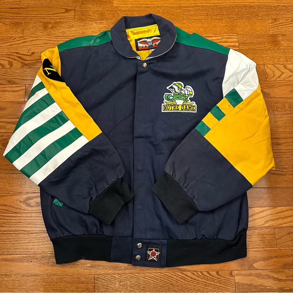 Vintage JH design Notre Dame fightin Irish NCAA jacket men’s size XL
